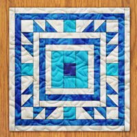 Star from the Barn Quilt Block Pattern | 6", 8", 10", 12", and 14" Size Versions Included # 408-B-1