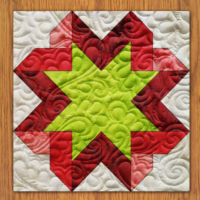 Cubed Whirls Quilt Block Pattern | 6", 8", 10", 12", and 14" Size Versions Included # 231-B-1