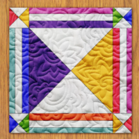 Children's Bliss Quilt Block Pattern | 6", 8", 10", 12", and 14" Size Versions Included # 296-B-1