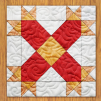 Chains and Locks Quilt Block Pattern | 6", 8", 10", 12", and 14" Size Versions Included # 293-B-1