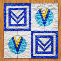 Attic Window Quilt Block Pattern | 16", 18", 20", 22", and 24" Size Versions Included # 428-B-2