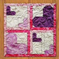 Prison Heart Quilt Block Pattern | 16", 18", 20", 22", and 24" Size Versions Included # 407-B-2