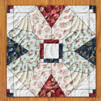 Rainbow Prism Quilt Block Pattern | 16", 18", 20", 22", and 24" Size Versions Included # 409-B-2