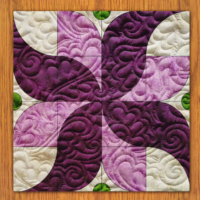 Drunkard Roses Quilt Block Pattern | 16", 18", 20", 22", and 24" Size Versions Included # 403-B-2