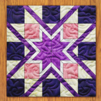 Stars Out the Box Quilt Block Pattern | 16", 18", 20", 22", and 24" Size Versions Included # 471-B-2