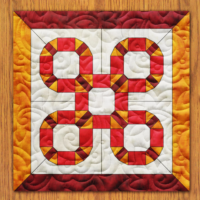 King Snake Quilt Block Pattern | 16", 18", 20", 22", and 24" Size Versions Included # 332-B-2