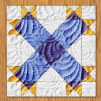 Chains and Locks Quilt Block Pattern | 16", 18", 20", 22", and 24" Size Versions Included # 293-B-2