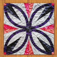 Pointed Ring Quilt Block Pattern | 16", 18", 20", 22", and 24" Size Versions Included # 451-B-2