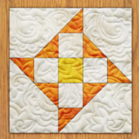 Geometric Stars Quilt Block Pattern | 16", 18", 20", 22", and 24" Size Versions Included # 230-B-4