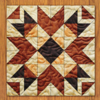Cheesy Flower Quilt Block Pattern | 16", 18", 20", 22", and 24" Size Versions Included # 288-B-4