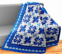 Fiery Pinwheel Wall Quilt | 40x40 Inches # W - 272