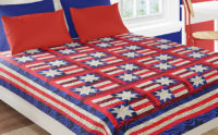Patriotic Stars Pattern Patchwork #498