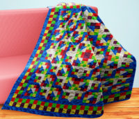 Four Patch Split Wall Quilt | 40x40 Inches # W - 483