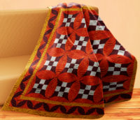 Venerated Nine Patch Wall Quilt | 40x40 Inches # W - 478