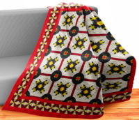 Barn Spider Wall Quilt | 40x40 Inches # W - 398