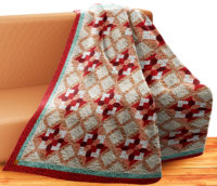 Pixie Flower Wall Quilt | 40x40 Inches # W - 413