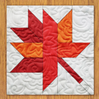 Dreamy Maple Charms Quilt Block PDF Pattern With Video Tutorial | 16", 18", 20",22", and 24" Size Versions Included #  177-B-2