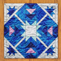 Chicken Star Quilt Block PDF Pattern With Video Tutorial | 16", 18", 20",22", and 24" Size Versions Included #  382-B-2
