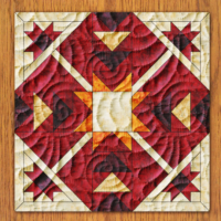 Chicken Star Quilt Block PDF Pattern With Video Tutorial | 6", 8", 10",12", and 14" Size Versions Included #  382-B-1