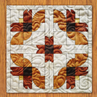 Cactus Flower Star Quilt Block PDF Pattern With Video Tutorial | 6", 8", 10", 12", and 14" Size Versions Included #  510-B-1