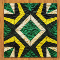 Marking Star Quilt Block Pattern | 16", 18", 20", 22", and 24" Size Versions Included # 523-B-2