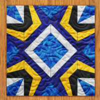 Marking Star Quilt Block Pattern | 6", 8", 10", 12", and 14" Size Versions Included # 523-B-1