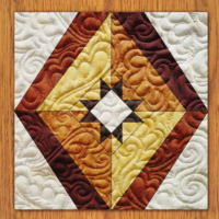 Star Stone Quilt Block PDF Pattern With Video Tutorial | 16", 18", 20", 22", and 24" Size Versions Included #  531-B-2