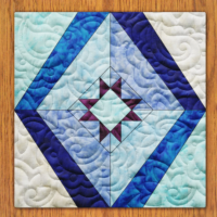 Star Stone Quilt Block PDF Pattern With Video Tutorial | 6", 8", 10", 12", and 14" Size Versions Included #  531-B-1