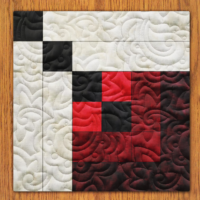 Diamond Earrings Quilt Block PDF Pattern With Video Tutorial | 16", 18", 20", 22", and 24" Size Versions Included #  553-B-2