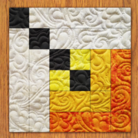 Diamond Earrings Quilt Block PDF Pattern With Video Tutorial | 6", 8", 10", 12", and 14" Size Versions Included #  553-B-1