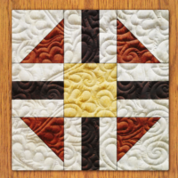 Paragon Box Quilt Block PDF Pattern With Video Tutorial | 16", 18", 20",22", and 24" Size Versions Included #  554-B-2
