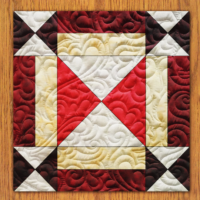 Hour Glass Quilt Block PDF Pattern With Video Tutorial | 16", 18", 20", 22", and 24" Size Versions Included #  555-B-2