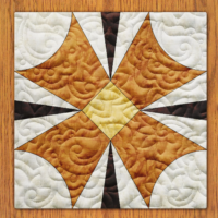 Ribbon Cross Quilt Block PDF Pattern With Video Tutorial | 16", 18", 20", 22", and 24" Size Versions Included #  556-B-2