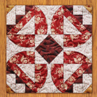 Brilliant Flowers Quilt Block PDF Pattern With Video Tutorial | 16", 18", 20",22", and 24" Size Versions Included #  583-B-2