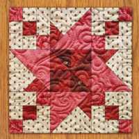 Triple Shuriken Quilt Block PDF Pattern With Video Tutorial | 16", 18", 20", 22", and 24" Size Versions Included #  584-B-2