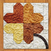 Dancing Clover Quilt Block PDF Pattern With Video Tutorial | 6", 8", 10", 12", and 14" Size Versions Included #  588-B-1