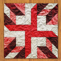 Pinwheel Duo Quilt Block PDF Pattern With Video Tutorial | 6", 8", 10", 12", and 14" Size Versions Included #  589-B-1