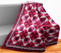 Spring Crocus Wall Quilt | 40x40 Inches # W - 365