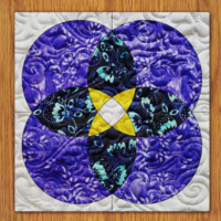 Crop Circles Quilt Block PDF Pattern With Video Tutorial || 6, 8, 10, 12, and 14 Size Versions Included #518 B-1