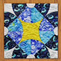 Crop Circles Quilt Block PDF Pattern With Video Tutorial || 6, 8, 10, 12, and 14 Size Versions Included #518 B-3