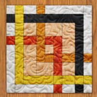 Bamboo Pipes Quilt Block PDF Pattern With Video Tutorial || 16, 18, 20, 22, and 24 Size Versions Included #492 B-2