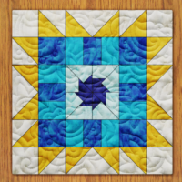 Meridian Star Quilt Block PDF Pattern With Video Tutorial || 6, 8, 10, 12, and 14 Inch Size Versions Included #575 B-1