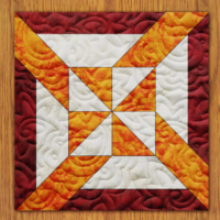 Crosswind Pinwheel Quilt Block PDF Pattern With Video Tutorial || 6, 8, 10, and 12 Inch Size Versions Included #567 B-1