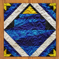 Geometry Path Quilt Block PDF Pattern With Video Tutorial || 16, 18, 20, 22, and 22 Size Versions Included #565 B-2