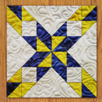 Double Pinwheel Star Quilt Block PDF Pattern With Video Tutoriall || 16, 18, 20, 22, and 24 Size Versions Included #564 B-2