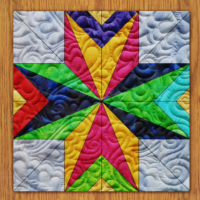 Nordic Squares Quilt Block PDF Pattern With Video Tutorial || 16, 18, 20, 22, and 24 Inch Size Versions Included #579 B-4