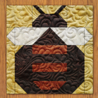 Bee Party Quilt Block PDF Pattern With Video Tutorial || 16, 18, 20, 22, and 24 Size Versions Included #494 B-2