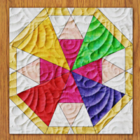 Nordic Squares Quilt Block PDF Pattern With Video Tutorial || 16, 18, 20, 22, and 24 Inch Size Versions Included #579 B-2