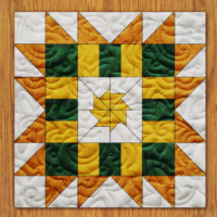 Meridian Star Quilt Block PDF Pattern With Video Tutorial || 16, 18, 20, 22, and 24 Inch Size Versions Included #575 B-2