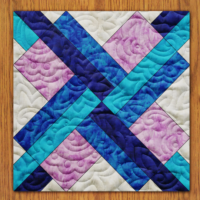 Extra Present Quilt Block PDF Pattern With Video Tutorial || 16, 18, 20, 22, and 24 Inch Size Versions Included #568 B-2